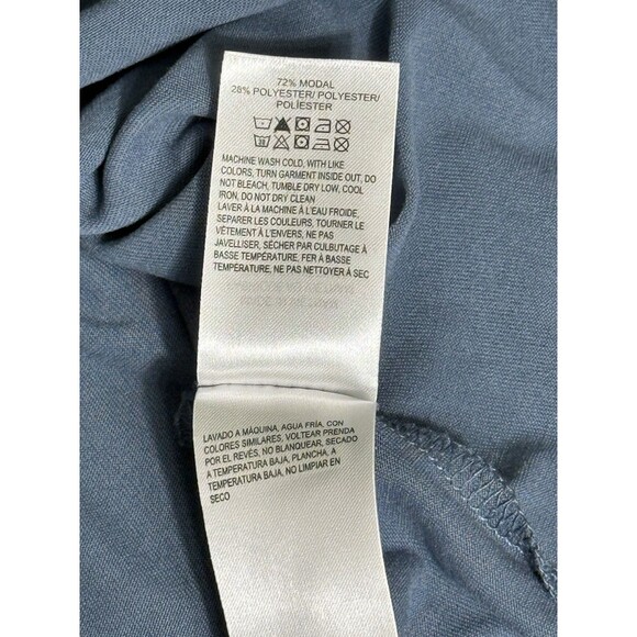 Lucky Brand Sandwash Tie Front Top Womens XL Blue - Picture 4 of 8